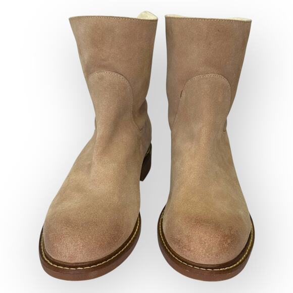 Kelsi Dagger Women's Brooklyn Clay Boots Size 9 Tan Suede Sherpa Ankle Boot - Picture 3 of 10